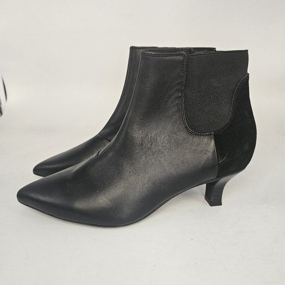 Clarks Kepley Erin Womens Dress Boots Size 9 Black Leather - Picture 5 of 9